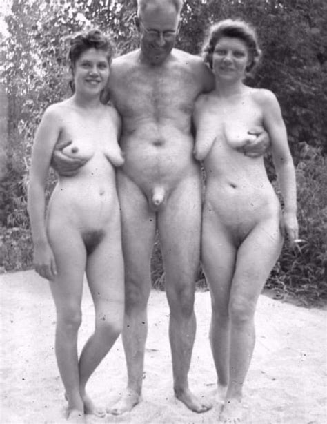 he enjoys fondling his nude wife and daughter in nudeshots