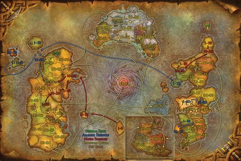 World Of Warcraft Maps Cataclysm Warcraft Map World Of Warcraft Map