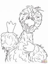 Coloring Bird Big Pages Sesame Street Printable Count Template Color Face Von Getcolorings Popular sketch template