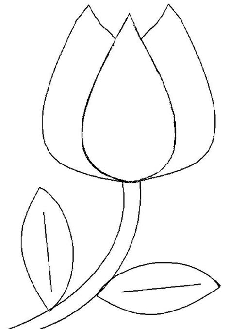 tulipe flower templates printable flower template flower quilts