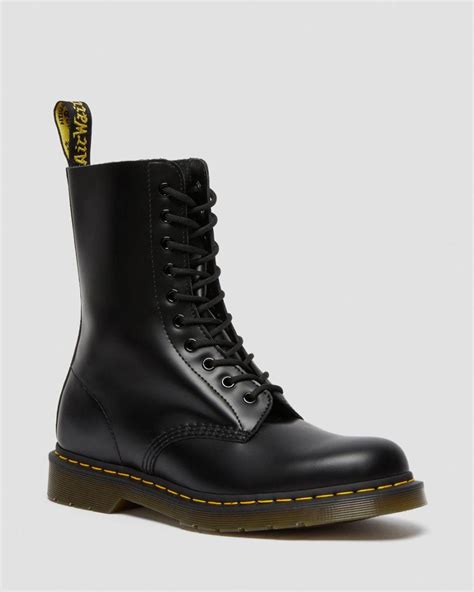 damesheren  smooth hoge leren laarzen black smooth dr martens hoge laarzen dentosozo