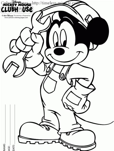 mickey mouse clubhouse coloring pages photo  timeless miraclecom