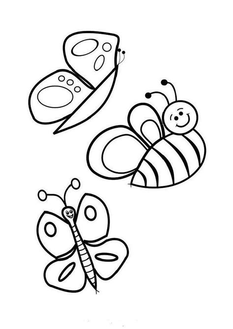 bee  butterfly coloring pages butterfly coloring page coloring