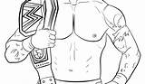Coloring Pages Wwe Championship Belt Roman Reigns Randy Divas Moss Colouring Color Wrestling Printable Orton Getcolorings Template Sketch Getdrawings sketch template