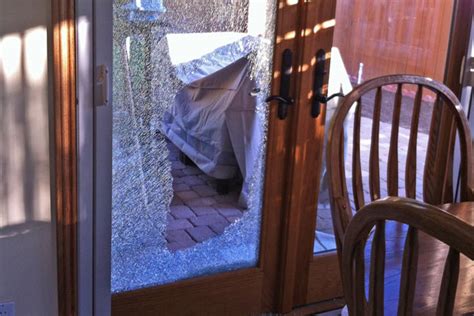 the backyard point of entry of a residential smash and grab burglary in bel air knolls kim