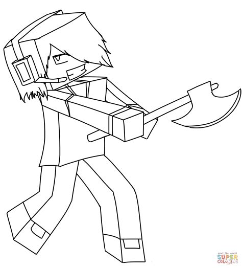 minecraft story mode coloring pages  getcoloringscom