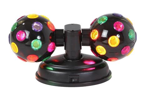 lightahead led  twin disco ball  ul adaptor double rotating   colourful disco balls