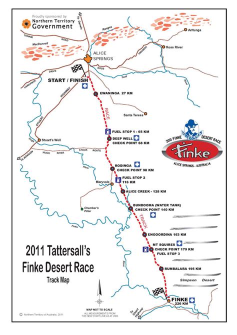 finke desert race map race dezertcom race dezert