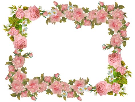 Clipart Frame Pink Rose Clipart Frame Pink Rose