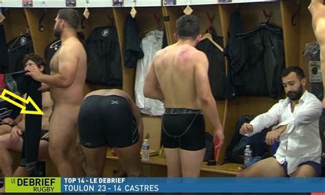toulon rugby player gets naked during the interview spycamfromguys hidden cams spying on men