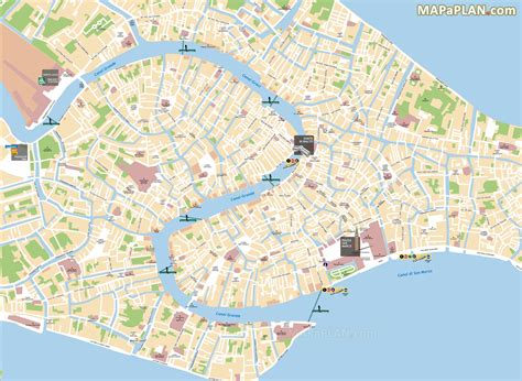 venice grand canal map grand canal venice map italy