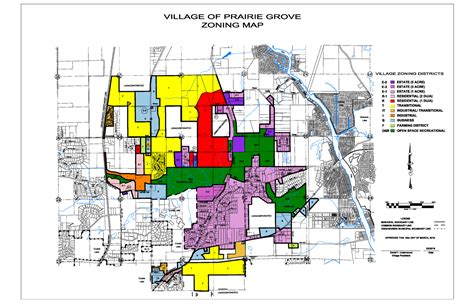 zoning map village  prairie grove