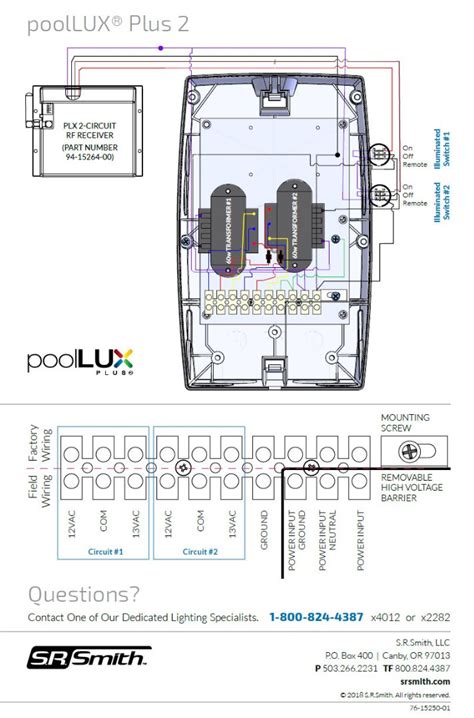 poollux  dual transformer srsmith pool lighting