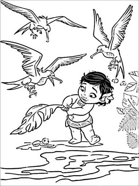 vaiana moana coloring pages  coloring pages  kids