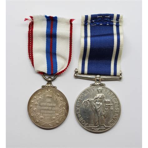 silver jubilee medal police long service good conduct medal