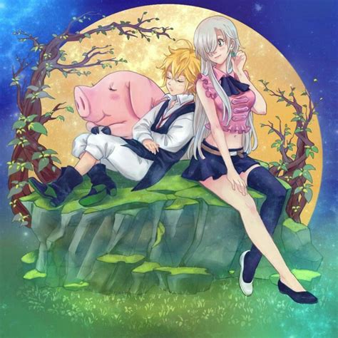 Élizabethandmeliodas seven deadly sins anime anime seven deadly sins