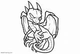 Coloring Pages Skylanders Dragon Baby Kids Printable sketch template