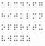 Braille Alfabet Cijfers Brailleschrift Schrift Geocachen sketch template