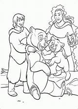 Coloring Bear Brother Pages Popular sketch template
