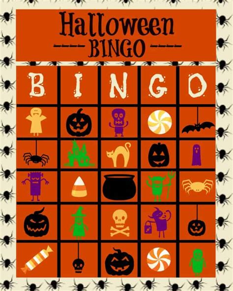 halloween bingo printables  great party game