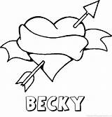 Becky Kleurplaten sketch template