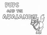Pups Avalanche Wecoloringpage sketch template
