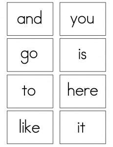 sight word activities  printables sight word flashcards