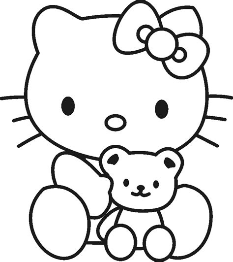 kitty coloring pages coloring home