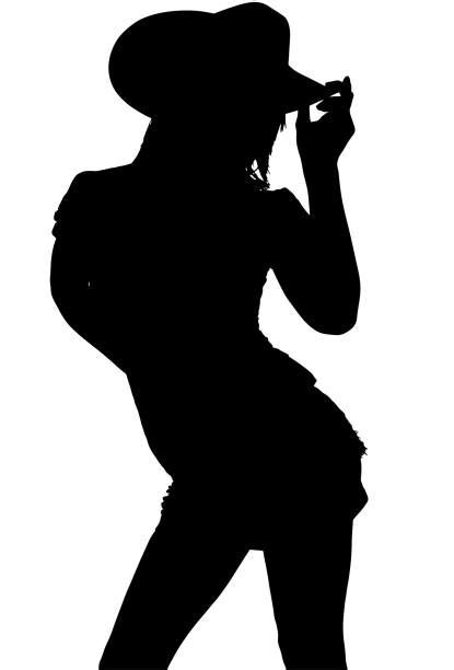 best cowgirl silhouette illustrations royalty free vector graphics