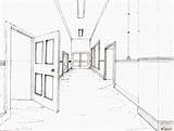 Drawing Hospital Hallway Paintingvalley sketch template