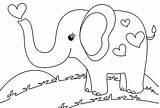 Elefante sketch template