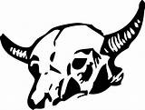 Skull Cow Clipart Clipartbest Coloring Line Book sketch template