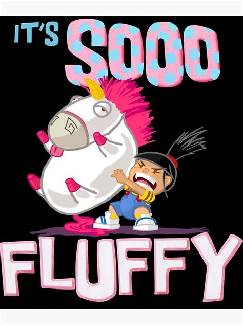 despicable  fluffy unicorn poster  sale  marlericksen redbubble