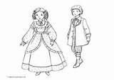 Victorian Colouring Children Rich Pages Historical Coloring Girl History Poor Kids Boy Village Activity Girls Activityvillage Costume Costumes Explore Choose sketch template