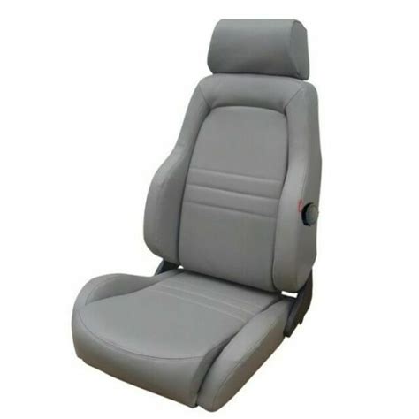 autotecnica  sports seat grey leather spxlg  sale  ebay