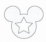 Printable Mickey Mouse Template Ears Ghost Coloring Pages Source sketch template