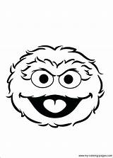 Oscar Grouch Coloring Pages Sesame Face Drawing Street Clipart Birthday Printable Template Elmo Drawings Print Monster Cartoon Silhouette Characters Sheets sketch template
