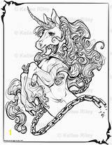 Mythical Adults Coloring Pages Licorne Mystical Enchantment Myth Unicorn Legend Fantasy Divyajanani sketch template