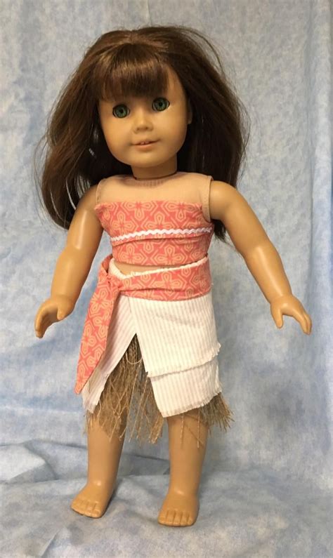 moana inspired doll outfit island princess 18 doll sewing