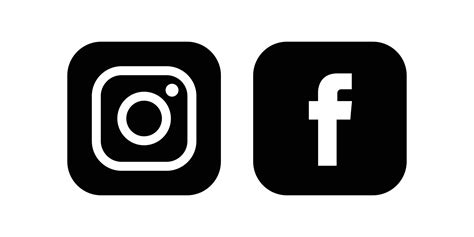 facebook instagram vector art icons  graphics