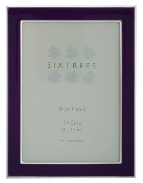 Sixtrees White 7x5 Inch Art Deco Silver Plated Photoframe