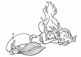 Coloring Ariel Pages Girls Printable Choose Board sketch template