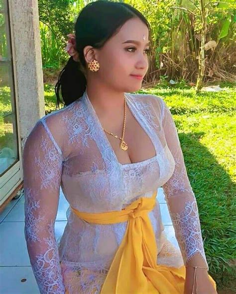 sweet girl with culture cutome balinese tradition