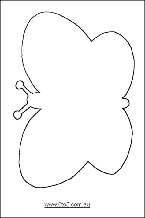 butterfly outline template butterfly