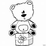 Colorear Desenho Ursinho Navidad Nounours Oso Ursos Osito Osos Hellokids Jouets Sentado Pintarcolorir Ourson Presentes Urso sketch template