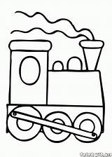 Vapor Locomotora Locomotiva Lokomotywa Vapore Locomotive Kolorowanki Kolorowanka Dzieci Parowa Imprimir Colorkid Colorir Train sketch template