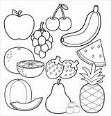 Sayuran Sayur Ringkasan Mewarnai Buahan Kanak Melepaskan Kreativiti Webtech360 sketch template