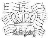 Koningsdag Kroon Kleurplaten Koningshuis Knutselen Tekening Flevoland Koningin Peuters Kleuren Kroontjes Afkomstig sketch template