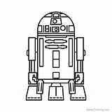Drawing Line Coloring Star Wars Pages R2 D2 Starwars Icon Printable Avatar Kids Icons Iconfinder sketch template