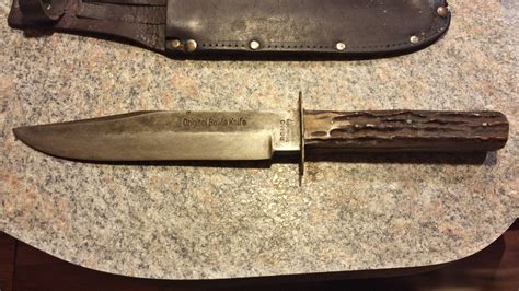 inherited  original bowie knife   grandad  skinned